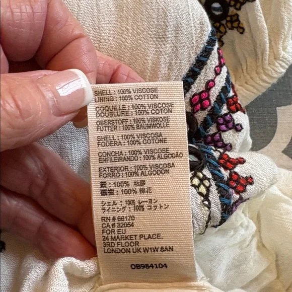 Free People embellished bubble top size XS - Picture 12 of 14